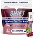 Real Ketones BHB Exogenous Ketones Drink Mix Packets Keto Electrolytes Powder Packets No Sugar with 4 Main Fasting Electrolytes Plus Hydrating Patented Keto BHB - 30 Count Black Cherry
