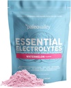 Paleovalley Essential Electrolytes Powder - Full Spectrum Watermelon Electrolyte Powder for Hydration, Energy and Muscle Recovery - No Sugar Added - 30 Servings