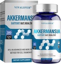 300 Billion AFU Akkermansia Probiotic Supplement - 120 Capsules 2 Month Supply Supports Digestive, Immune & Overall Health - Increases GLP-1 Production - for Men & Women