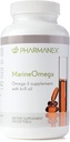 Marine Omega, Omega-3 Fatty Acids & Krill Oil Supplement, 1200mg DHA & EPA per Serving, 120 Softgels, Supports Heart, Brain, Joint, & Overall Health