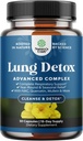 Lung Detox Mullein Leaf Capsules - Purifying Mullein Lung Cleanse Complex with NAC Quercetin & Cordyceps Extracts - Leaf Herb Respiratory Supplement for Sinus Immunity & Breathing Support 30ct