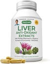 ANDREW LESSMAN Liver Anti-Oxidant Extracts 120 Capsules - Supports The Hard-Working Tissues of The Liver, Promotes Optimum Liver Health and Function. Milk Thistle, Turmeric and Artichoke Extracts