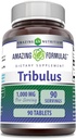 Amazing Formulas Tribulus Extract 1000 Mg Supplement | Tablets | Non-GMO | Gluten-Free | Made in USA (1 Pack | 90 Count)