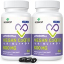 Liposomal Ubiquinol CoQ10 800 MG Softgel, High Absorption CoQ10 Ubiquinol Supplement, Active Coenzyme Q10 800mg, Powerful Antioxidant for Heart & Brain Function, Energy Production, 120 Vegan Softgels