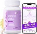 Premom Prenatal Pre & Probiotics for Women: 18 Diverse Organic Prebiotics Strains - Supports Digestive, 30 Billion CFU, Gut & Immune Health for Mom and Baby - Daily Capsules