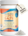 Dr. Liz Cruz Super Salts - Electrolytes, Hydrating Powder w/ Sodium, Magnesium, Calcium, Potassium, Curbs Cravings, No Sugar or Artificial Flavoring