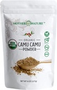 Camu Camu Powder Organic Vitamin C - 8 oz Bag 45 Servings - Raw Camu Camu Berry, Natural VIT C Supplement Powder for Immune Support - Vegan, Non-GMO
