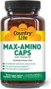 Country Life Maxi-Amino 16 Amino Acids 90 Capsules Gluten Free”