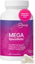 Microbiome Labs MegaSporeBiotic Probiotics for Women & Men - Spore Based Probiotics for Digestive Health - Shelf Stable & Travel-Friendly (180 Capsules)