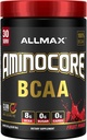 ALLMAX Nutrition AMINOCORE BCAA Powder, 8.18 Grams of Amino Acids, Intra and Post Workout Recovery Drink, Gluten Free, Fruit Punch, 315 g
