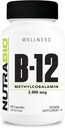 NutraBio Methyl B-12 Vitamin Supplement, 2000mcg – Promotes Cellular Health and Wellness, 90 Vegetable Capsules
