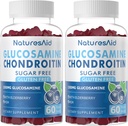 Natures Aid Glucosamine Chondroitin Gummies with MSM & Elderberry Extra Strength - Joint Support, Antioxidant Immune Support Supplement for Adults, Men & Women.(2 Pack)
