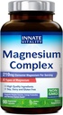 Innate Vitality Magnesium Complex - Magnesium Glycinate, Malate, Citrate, Oxide, 4-in-1 Formula for Energy, Bones & Nerves, Vegan & No Gluten, 90 Capsules