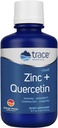 Trace Minerals Liquid Zinc Plus Quercetin - Digestive & Immune Health Supplement - Mineral Supplement with Zinc & Quercetin - Antioxidant & Heart Health Support - Orange Mango, 16 fl oz (32 Servings)