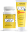 Researched Nutritionals Mold Detox Duo - MycoPul Advanced Toxin Binder (30 Capsules) & Tri-Fortify Liposomal Glutathione (8 Oz) - 2 Products Made to Support Removal of Mycotoxins