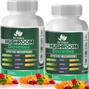 Mushroom Gummies – 10 Mushroom Complex with Lion’s Mane, Reishi, Chaga, Cordyceps & More – Fruity Vegan Gummies – Non-GMO, Gluten-Free, Plant-Based – 2 Packs
