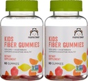 Amazon Brand - Mama Bear - Kids Fiber Gummies - Supports Digestive Health, Orange, 60 Count (Pack of 2)