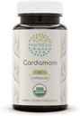 HerbEra Cardamom USDA Organic 60 Capsules | Natural Herbal Supplement | Certified Organic Vegetarian Capsules and Organic Cardamom (Elettaria cardamomum) Dried Pod (60 Capsules)