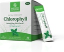 Nature's Sunshine Chlorophyll Stick Packs: Supercharge Your Detox and Boost Gut Health in Convenient, Delicious Stick Packs (Spearmint)