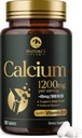 Calcium 1200 mg with Vitamin D3, Calcium Supplement Vitamins, Bone, Teeth & Immune Health Support, Calcium Supplements with D for Women & Men, Nature's Absorbable Calcium Carbonate - 120 Tablets