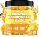 2 Pack Creatine Monohydrate Gummies 5000mg for Men & Women, 120 CT Chewable Creatine Monohydrate for Energy Boost, Muscle Support, 5.6g of Creatine Monohydrate per Serving - Sugar Free