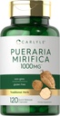 Carlyle Pueraria Mirifica Capsules | 1000mg | 120 Count | Root Extract | Non-GMO & Gluten Free Supplement