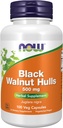 NOW Foods Supplements, Black Walnut Hulls (Juglans nigra) 500 mg, Herbal Supplement, 100 Veg Capsules