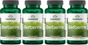 Swanson Berberine Supplement - 400 mg Each, 60 Capsules - Berberine HCl with Overall Wellness Support (4 Pack)
