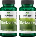 Swanson Berberine - Standardized 97% Berberine HCl- 400mg Each - 60 Capsules 2 Bottles