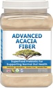 Organic Acacia Fiber Powder Prebiotic Soluble Fiber Powder Perfect Bathroom Trips, Digestion, IBS Relief, Leaky Gut Repair 24oz w/Scooper