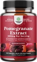 Advanced Antioxidant Superfood Pomegranate Supplement - Natural Pomegranate Extract Polyphenols Supplement for Heart Health and Joint Support - Reds Superfood Powder Capsules for Men and Women 120ct
