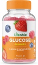 Lifeable Glucose Gummies - Great Tasting Natural Flavor Gummy - Gluten Free GMO-Free Chewable - for Adults and Kids - 90 Gummies