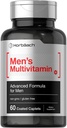 Horbäach Mens Multivitamin | 60 Caplets | Advanced Formula | with Vitamin C, D, Magnesium, Minerals & More | Non-GMO & Gluten Free Supplement