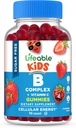 Lifeable Sugar Free Vitamin B Complex for Kids | B-Complex with Vitamin C | Great Tasting VIT B Complex Vitamins | Energy and Nerve Support | Kids B Vitamins Complex for Boys and Girls | 90 Gummies
