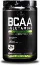 SASCHA FITNESS BCAA 4:1:1 + Glutamine,HMB,L-Carnitine,HICA | Powerful and Instant Powder Blend with Branched Chain Amino Acids (BCAAs) for Pre, Intra and Post-Workout |Natural Lemon Lime Flavor,362.5g