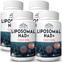 1600 mg Liposomal NAD Supplement 1600 mg, 98% Pure NAD+ Supplement, Superior Absorption, Alternative to Nicotinamide Riboside or NADH to Boost NAD+ for Aging Defense, Energy, Longevity, 240 Softgels