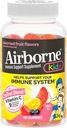 Airborne Vitamin C 500mg (per Serving) Kids Assorted Fruit Flavored Gummies (42 Count in a Bottle), Gluten-Free Immune Support Supplement with Vitamins A C E, Selenium, Echinacea & Ginger