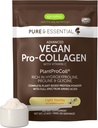 Igennus Advanced Vegan Vanilla Collagen Peptide Powder, Enhanced with Glycine, Proline & Hydroxyproline & Cofactor Vitamin C, Non GMO, Vegetarian Plant Based Collagen Powder Booster, 35 Servings