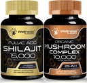 WELLNESS LABSRX Shilajit Capsules | Organic Mushroom Capsules