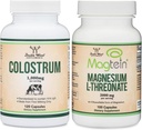 Colostrum Supplement (120 Capsules) and Magnesium L-Threonate (100 Capsules)