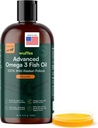 Wuffes Advanced Omega 3 Fish Oil for Dogs, Natural EPA & DHA Fatty Acids, Supports Healthy Skin and Coat, Joint Nutrition, Digestion & Immune System - 100% Pure Wild Alaskan Fish Oil, 16 Oz