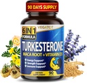 VEGATOT 6 in 1 High Strength Turkesterone Concentrated with Maca Root Fenugreek Tribulus Boost Energy Stamina 3-Month Supply (60 Count (Pack of 1))