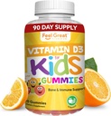 Feel Great Kids Vitamin D3 1000 IU Gummies | Kids Vitamin D Gummies for Healthy Bones, Mood, & Immune Support | Citrus Flavored Vegetarian D3 Gummies | 90 Day Supply