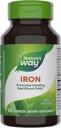 Nature's Way Iron, Promotes Healthy Red Blood Cells*, 18 mg from Iron Gluconate Per Serving, Gluten Free, 100 Capsules (Packaging May Vary)