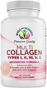 Multi Premium Collagen Supplements for Women with Vitamin C, E -Tighten Skin, Reduce Wrinkles, Strong Nails, Joints & Hair Growth - Anti Aging Skin Care Supplements for Women -90 Capsules