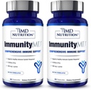 1MD Nutrition ImmunityMD - Immune Health Probiotic | Potent, Doctor-Selected Probiotic Strains with Prebiotic - Promote Overall Immune System Strength, Reduce Everyday Stress | 60 Capsules (2 Pack)