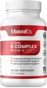 B-Complex, Vitamin B1 B2 B3 B6 B12, New Formula for Max Vitality & Sustained Energy Support,Energy Boost, Nervous System Support, with Vitamin C, Choline, Folate, 60 Capsules