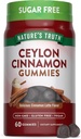 Nature's Truth Ceylon Cinnamon Gummies | 2000mg | Sugar Free | 60 Count | Vegan, Non-GMO & Gluten Free Supplement