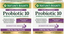 Nature's Bounty Ultra Strength Probiotic 10 Twin Pack, Immune and Upper Respiratory Health, 30 Count (Pack of 2)