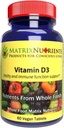 Vitamin D3 - Stronger Than The Competition! - 62.5mcg (1,000iu) Highest Absorption Rate, 100% Organic Natural Ingredients - Massive Immune Support! - Vegan Tablets (60ct)